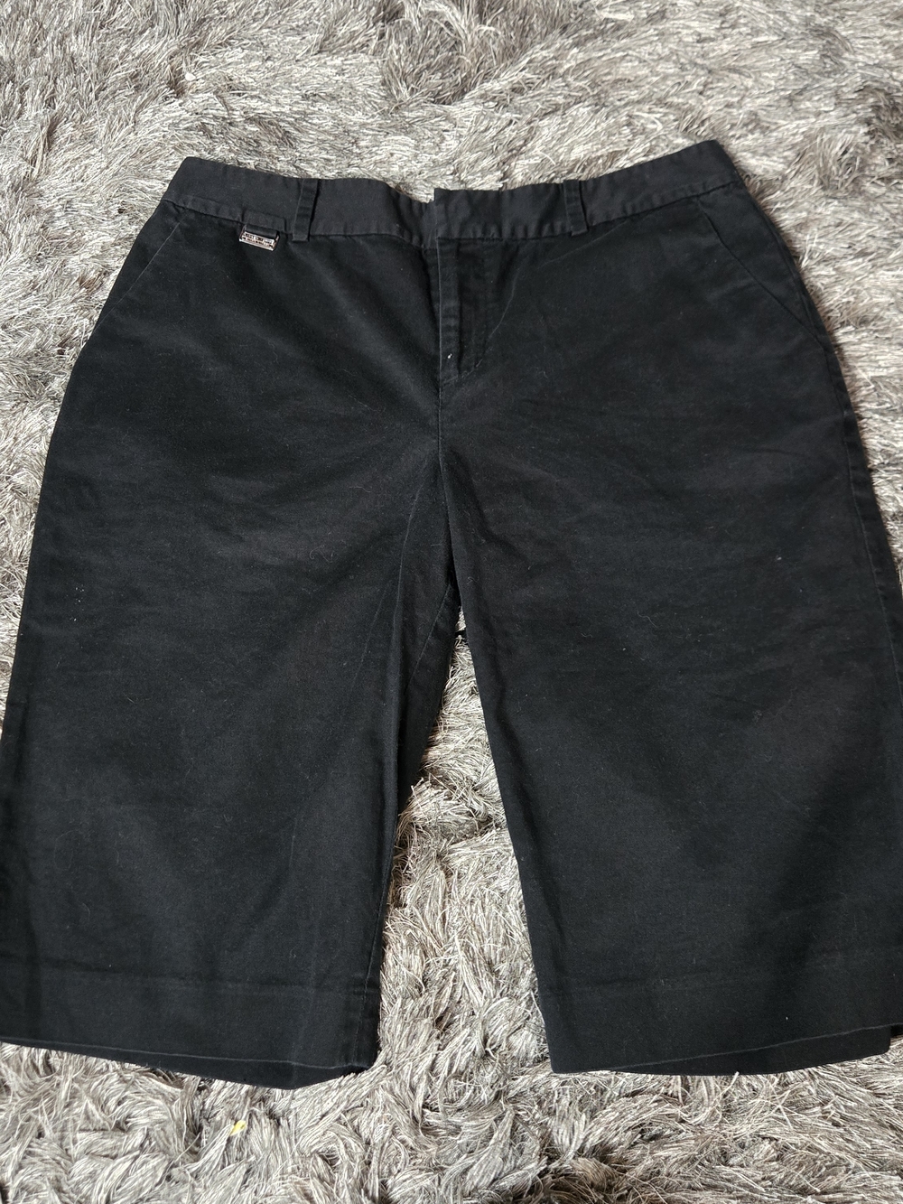 Lauren Ralph Lauren Black Bermuda Shorts Vintage
